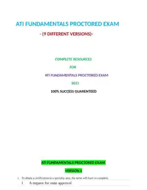 2021 ATI Mental Health Proctored Exam with Answers (4 Solved Questions)