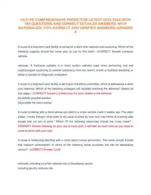 2022 ATI Nutrition Proctored Exam with Answers (58 Solved Questions)