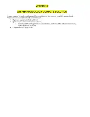 2023 ATI Leadership Proctored Exam with Answers (132 Solved Questions)