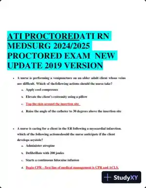 2019 ATI RN Medsurg Proctored Exam with Answers (66 Solved Questions)