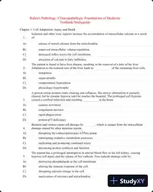 Rubin's Pathology: Clinicopathologic Foundations of Medicine Seventh Edition Test Bank