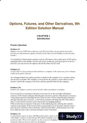 Options, Futures, and Other Derivatives, 9th Edition Solution Manual
