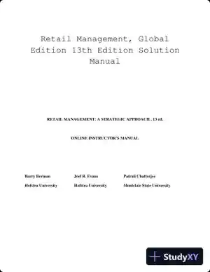 Retail Management, Global Edition 13th Edition Solution Manual