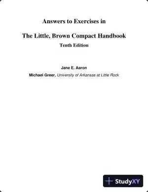 Solution Manual for The Little, Brown Compact Handbook, 10th Edition
