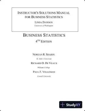 Solution Manual for Business Statistics, 4th Edition