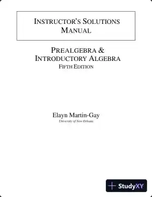 Solution Manual for Prealgebra and Introductory Algebra, 5th Edition
