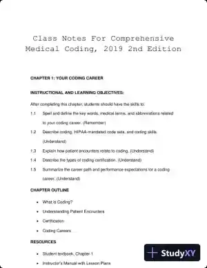 Lecture Notes For Comprehensive Medical Coding, 2019 2nd Edition