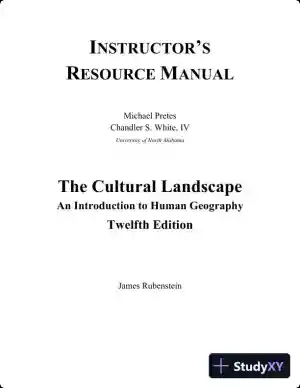 Lecture Notes For The Cultural Landscape: An Introduction to Human Geography, 11th Edition