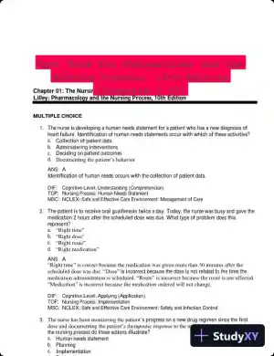 Test Bank for Pharmacology and the Nursing Process, 10th Edition (Chapters 1-57)