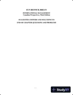 Solution Manual For International Financial Management, 3rd Edition