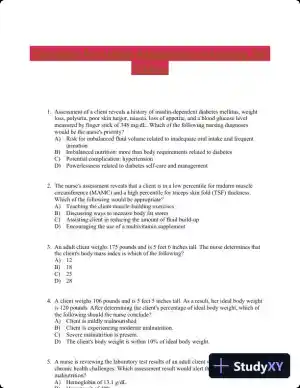 Test Bank For Health Assessment in Nursing, 5th Edition